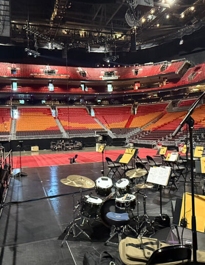 Professional concert stage and live music setup